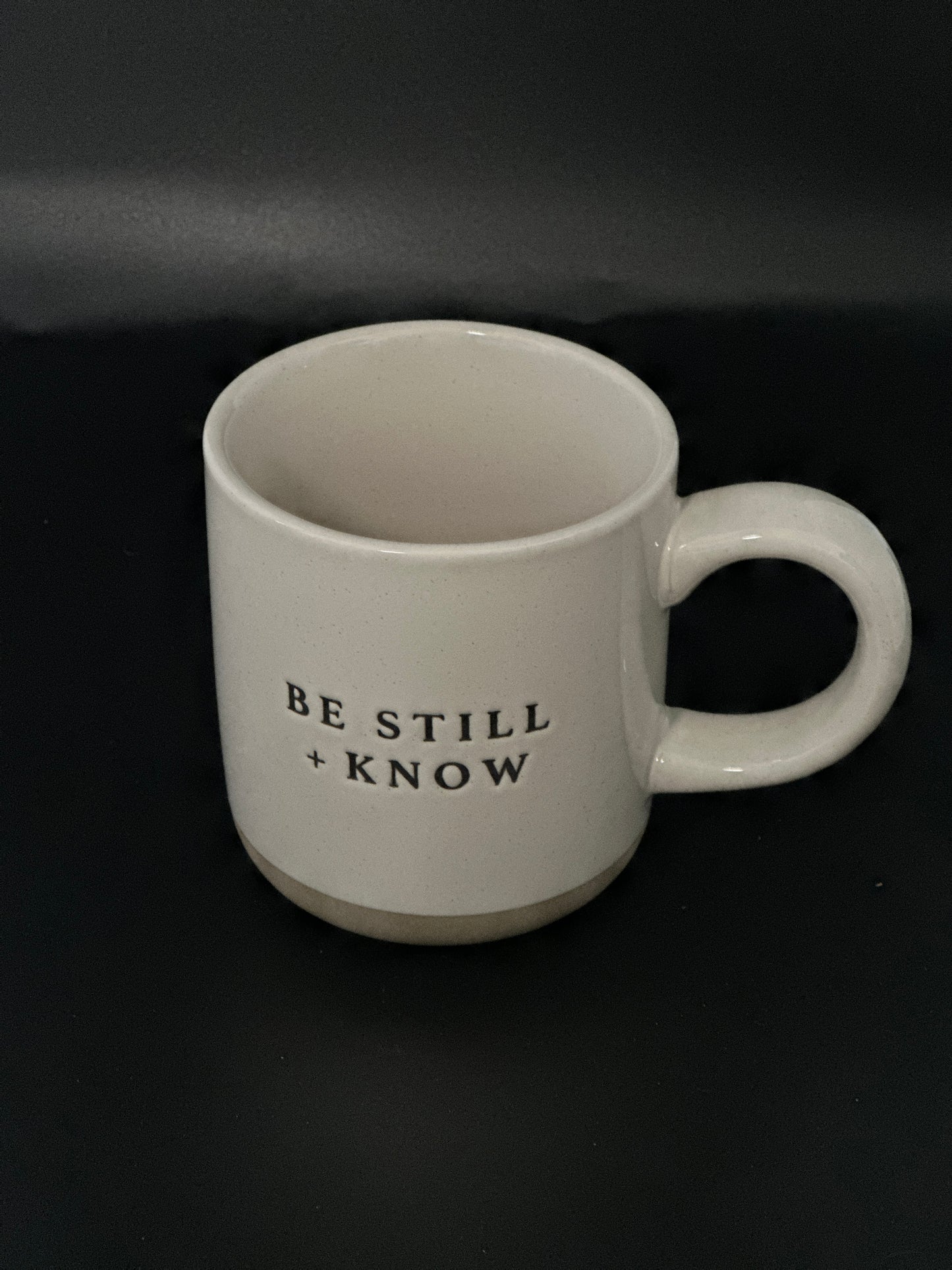 Be still and know Stoneware Coffee Mug