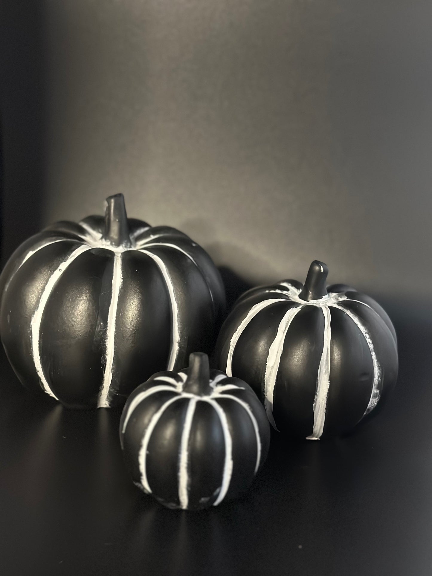 Black Cement Pumpkin 8.5cm