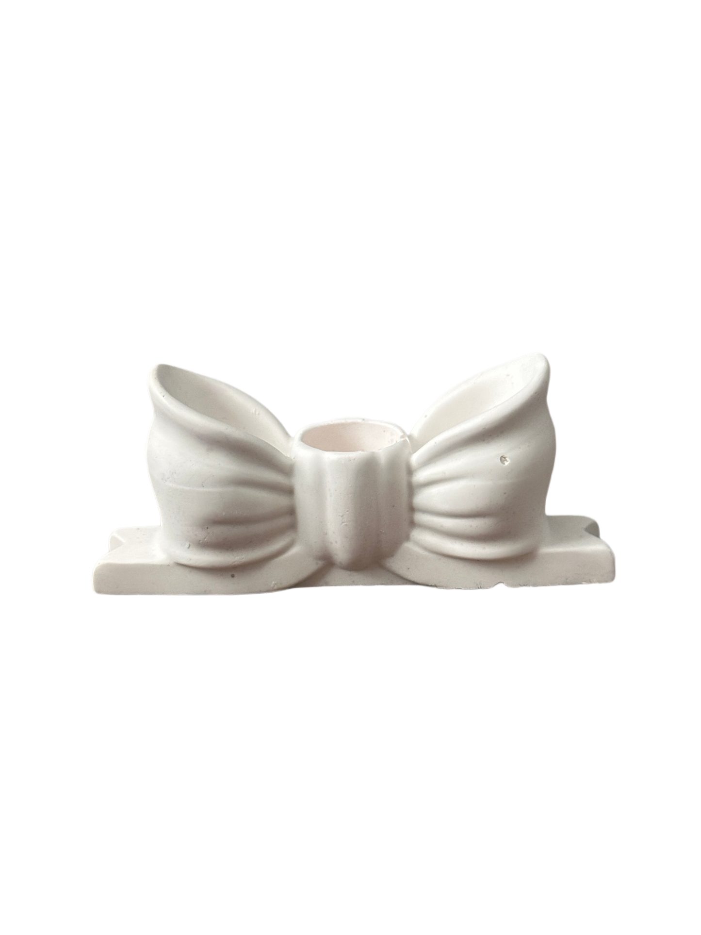 Bow candle holder
