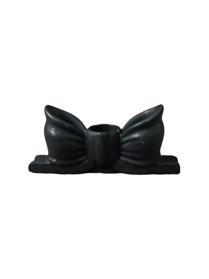 Bow candle holder