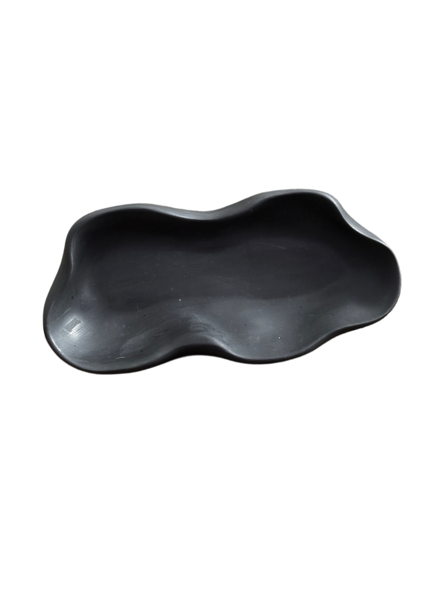 Large deep irregular dish plate