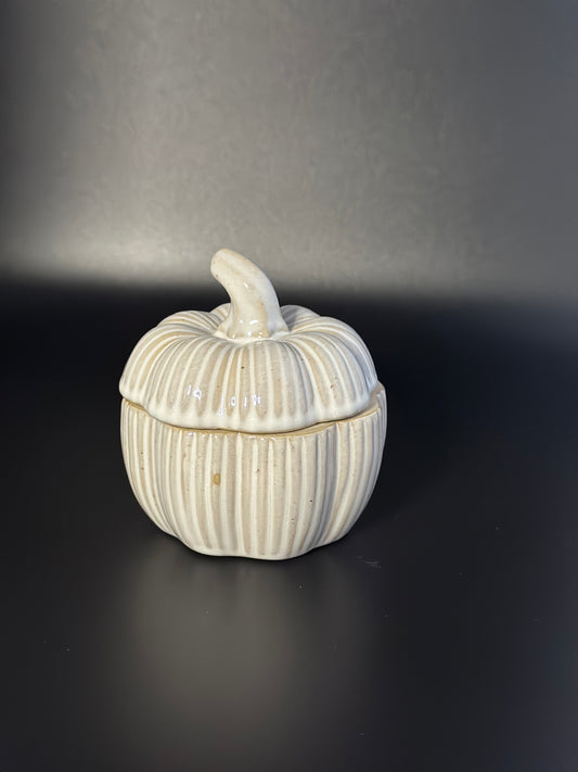 Natural Pumpkin Lidded Container, 9.5cm