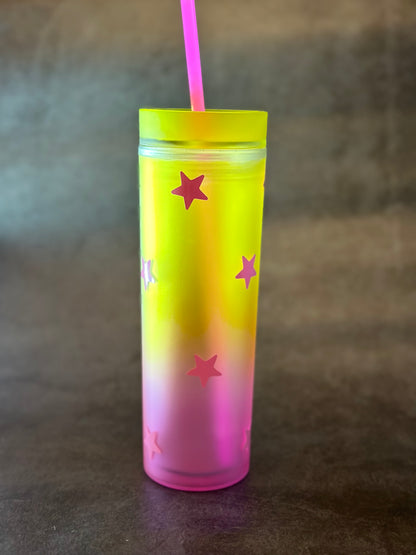 16oz Matte Tumbler Cup | Lemonade Stars