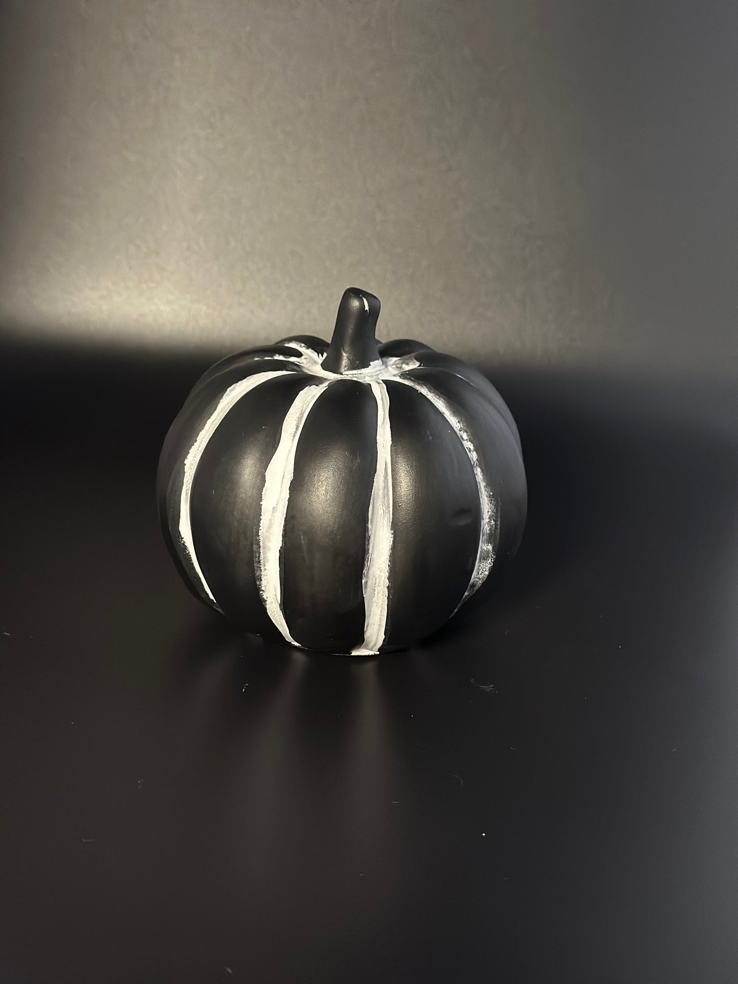 Black Cement Pumpkin 15cm