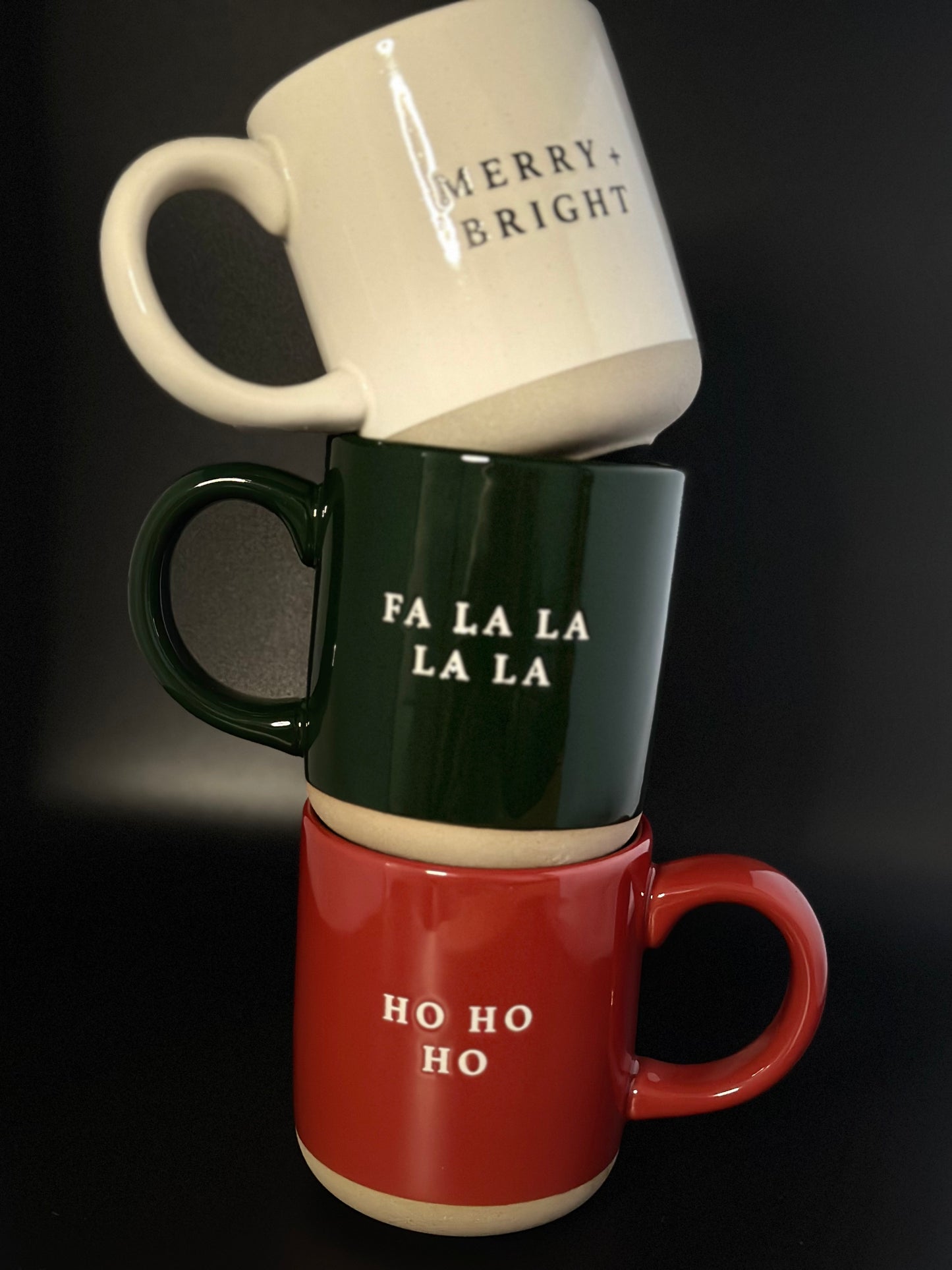 Merry & Bright Stoneware Coffee Mug