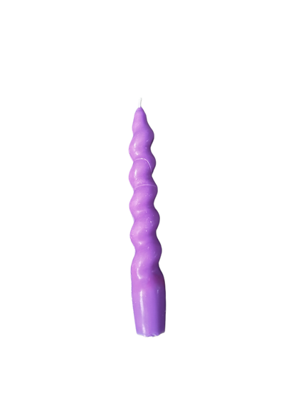 Twisted tapered candles