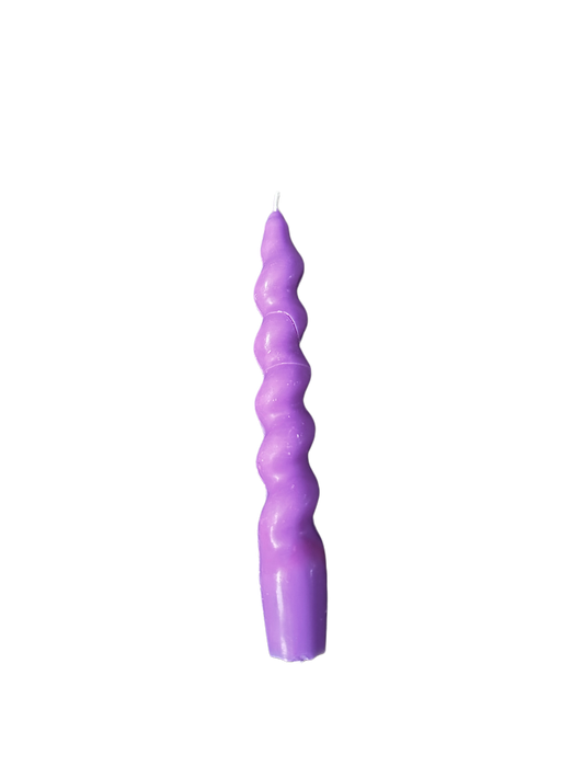Twisted tapered candles