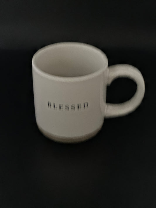 Blessed Stoneware Coffee Mug