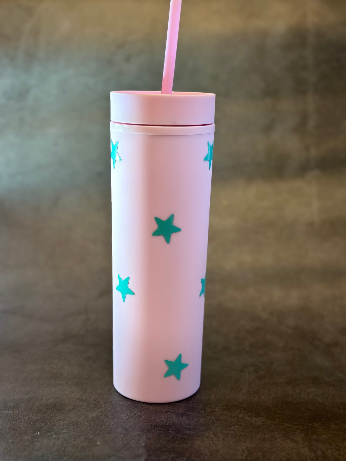 16oz Matte Tumbler Cup | Lilac Stars