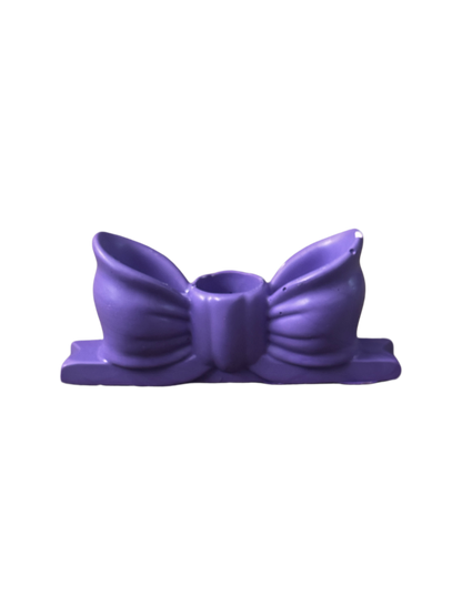 Bow candle holder