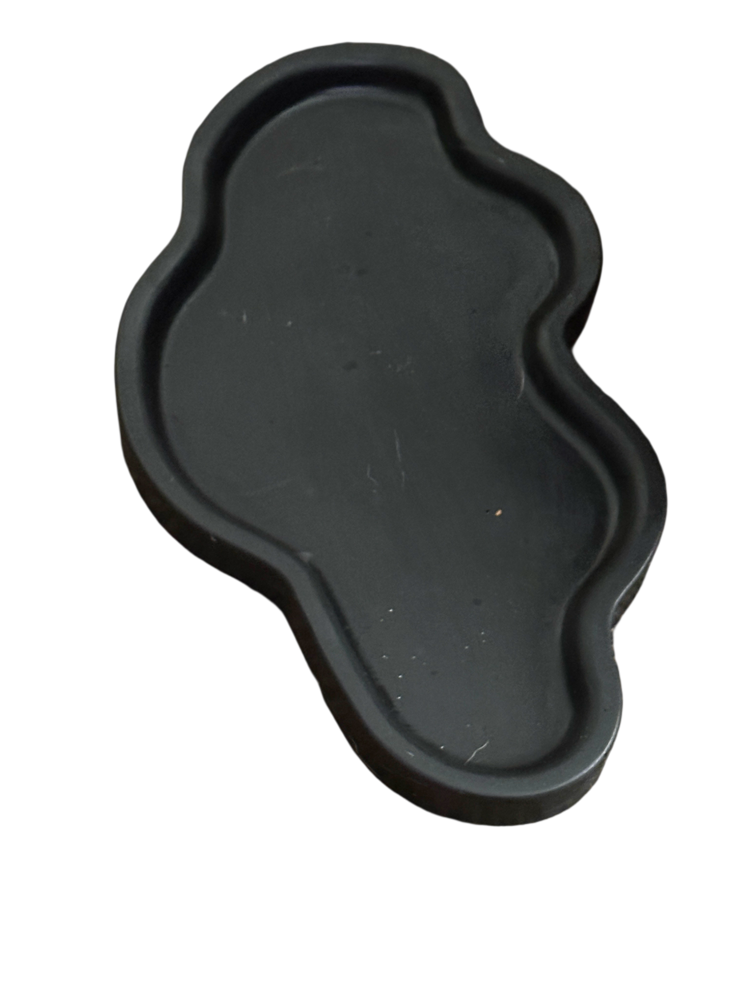 Large irregular deep dish plate