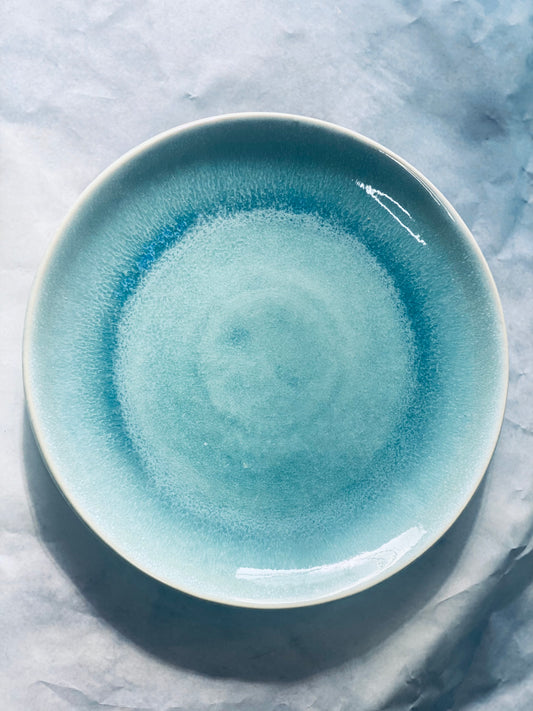 Blue lagoon dinner plate